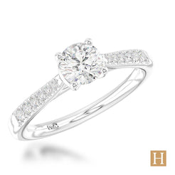 Platinum Inisheer Classic Round Engagement Ring