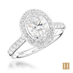 Platinum Inisheer Oval Engagement Ring