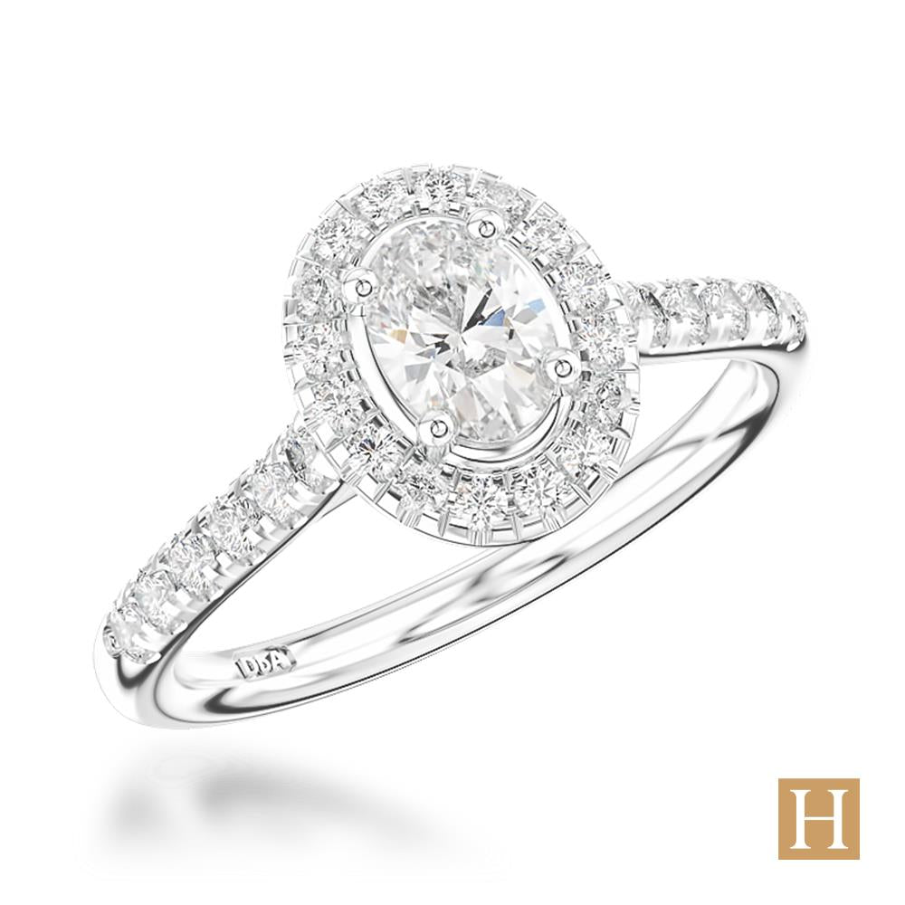 Platinum Inisheer Oval Engagement Ring
