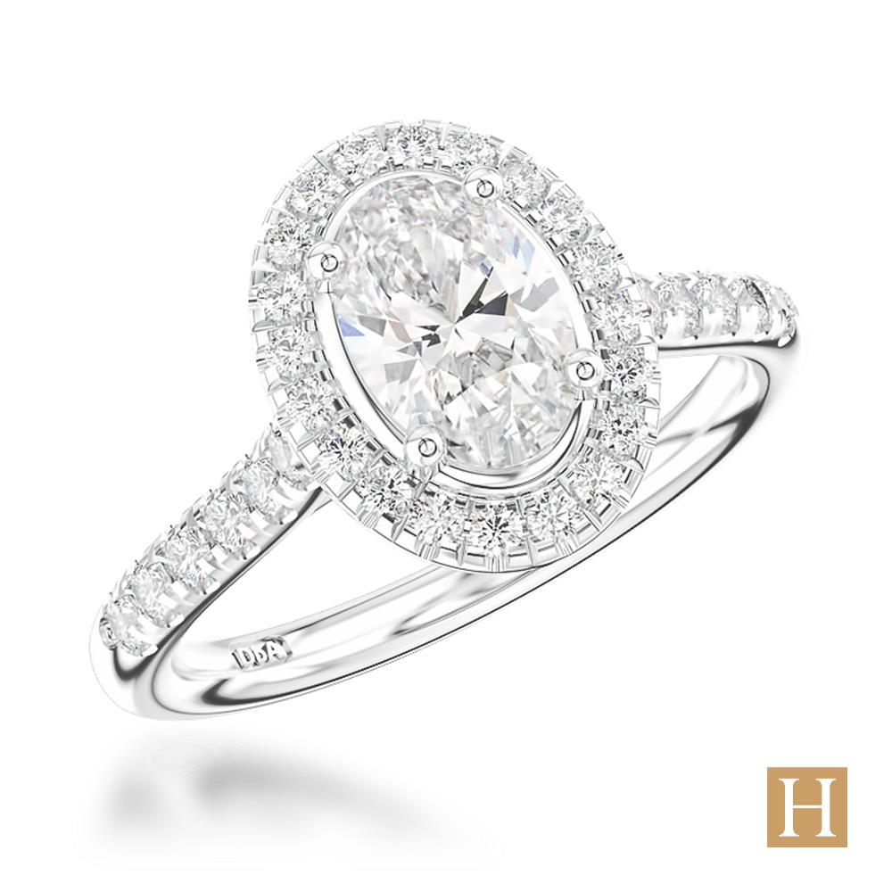 Platinum Inisheer Oval Engagement Ring