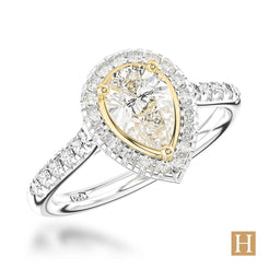 Platinum Inisheer Pear Engagement Ring