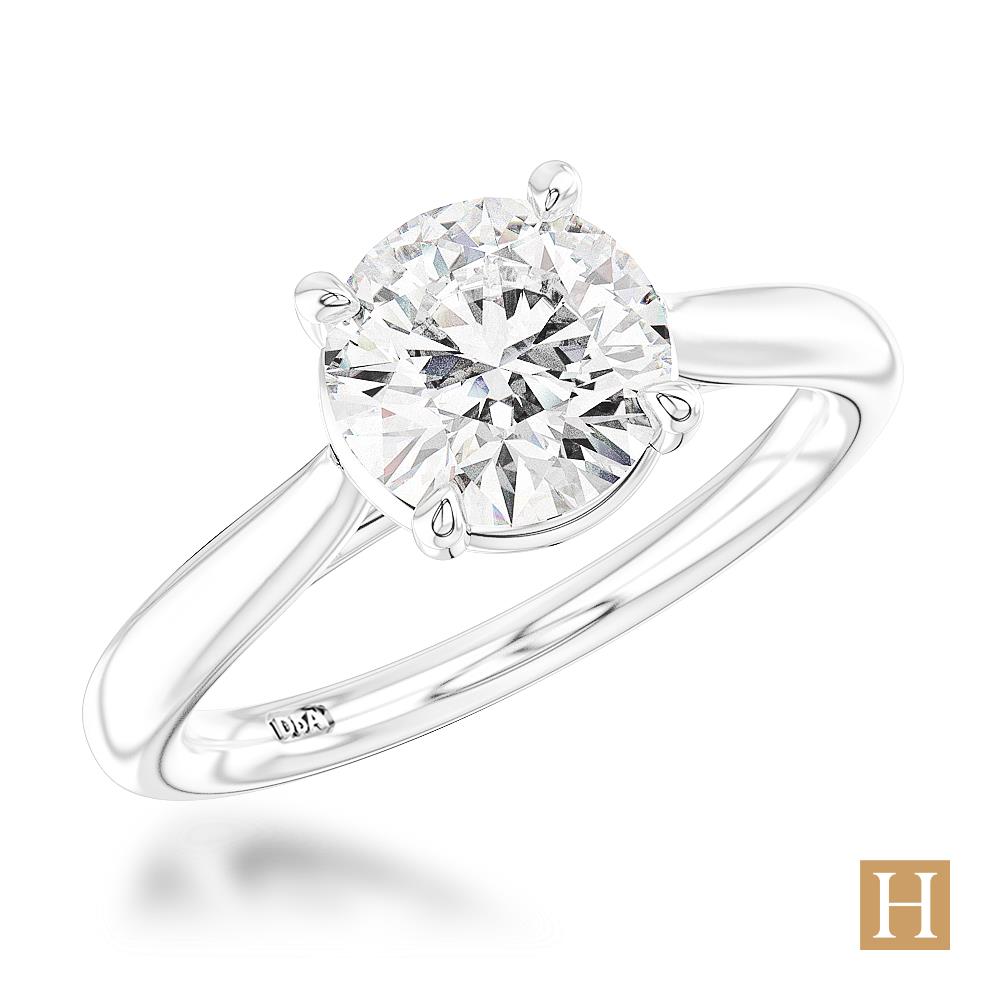 Platinum LG Classic Engagement Ring