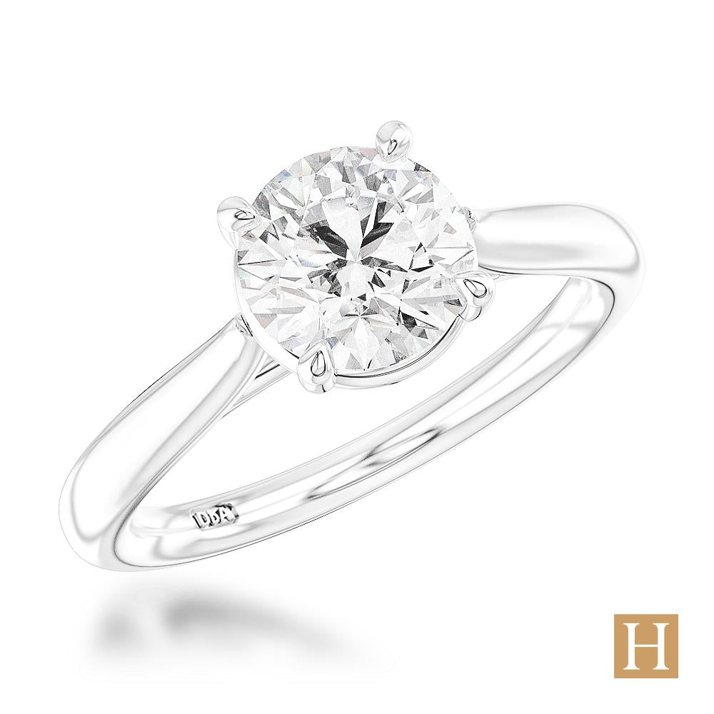 Platinum LG Classic Engagement Ring