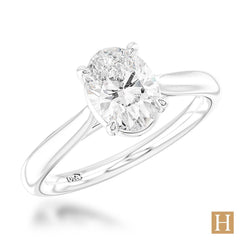 Platinum LG Classic Oval Engagement Ring