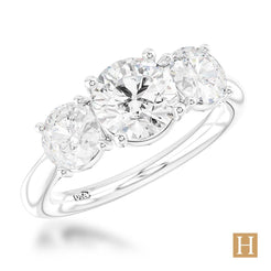 Platinum LG Trilogy Classic Engagement Ring
