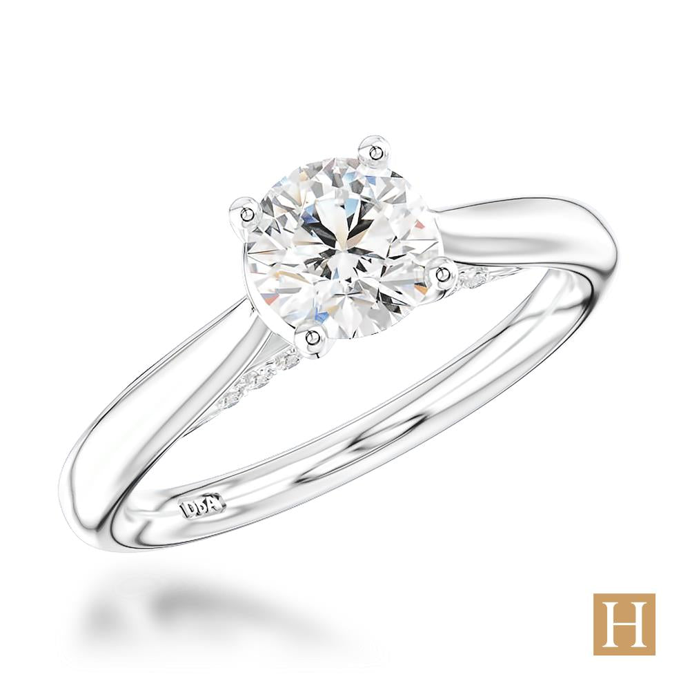 Platinum Oxford Engagement Ring