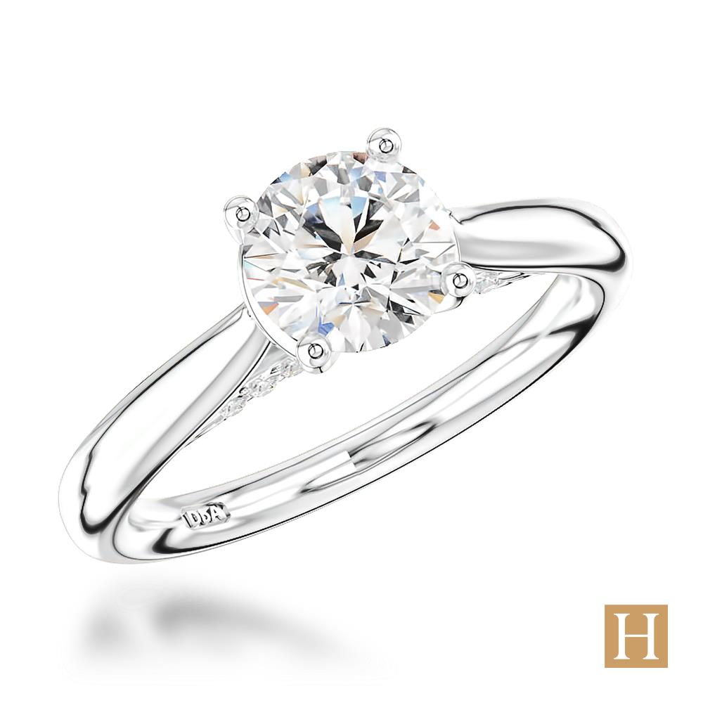 Platinum Oxford Engagement Ring