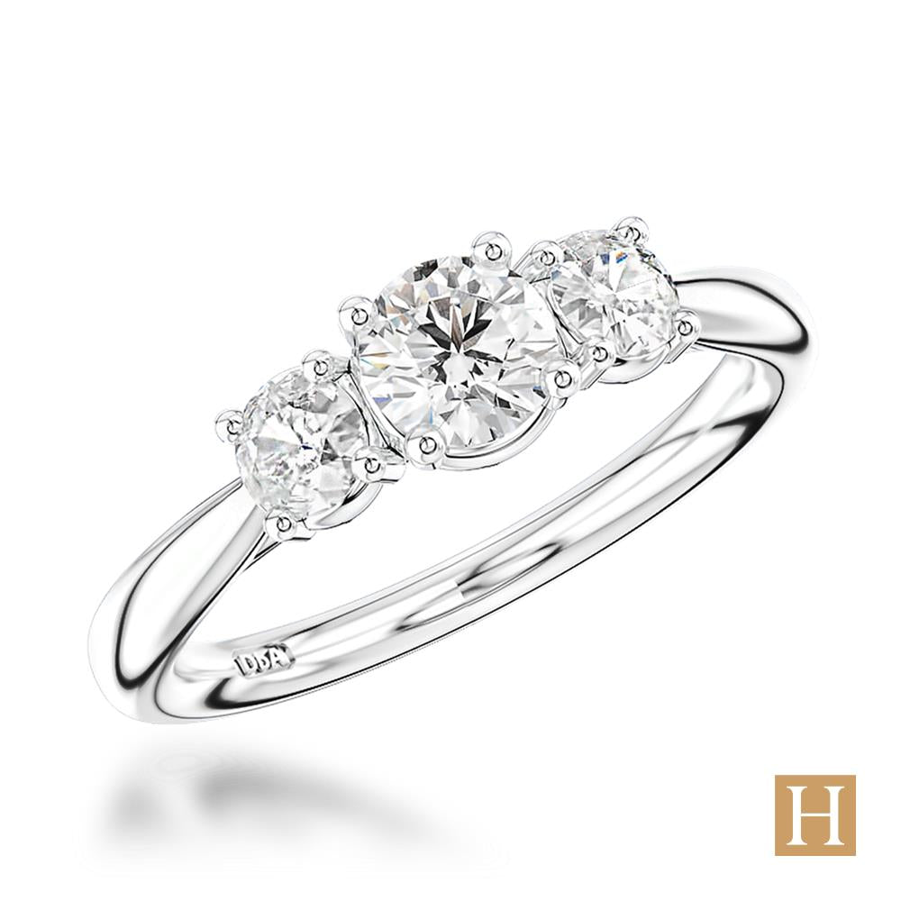 Platinum Trilogy Classic Engagement Ring