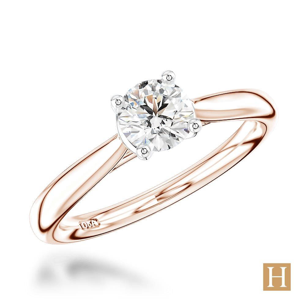 Rose Gold Tulip Engagement Ring