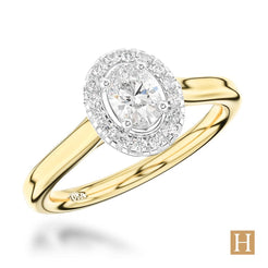 Yellow Gold Inisheer Pure Oval Engagement Ring