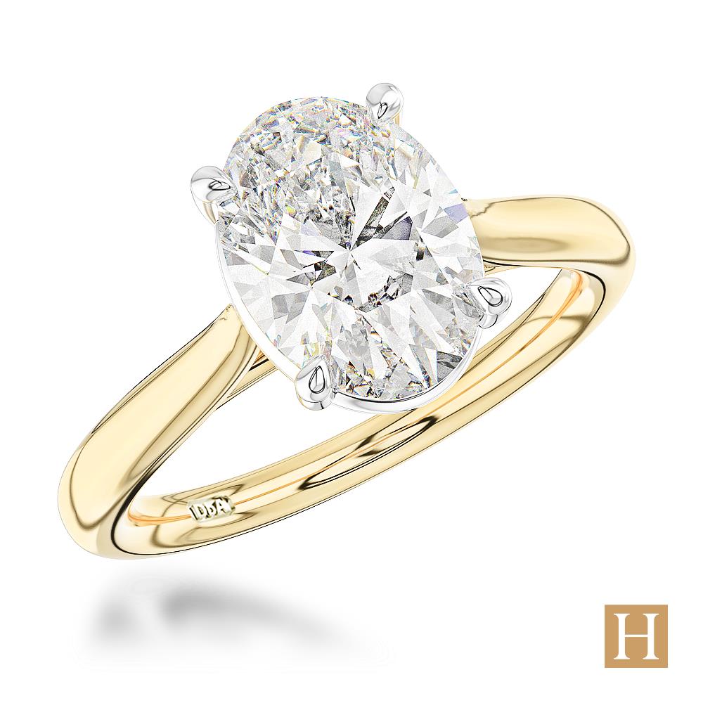 Yellow Gold LG Classic Oval Engagement Ring