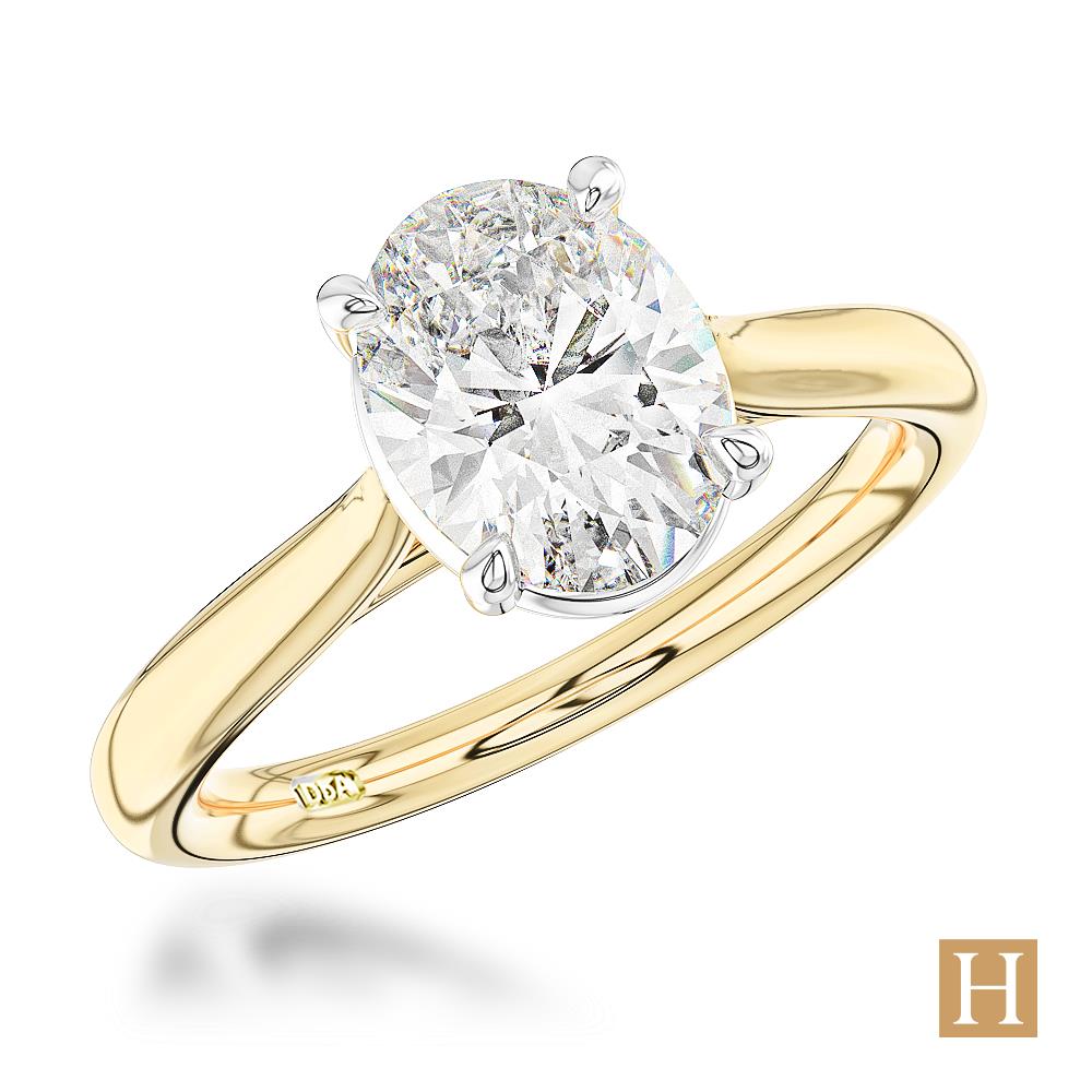 Yellow Gold LG Classic Oval Engagement Ring