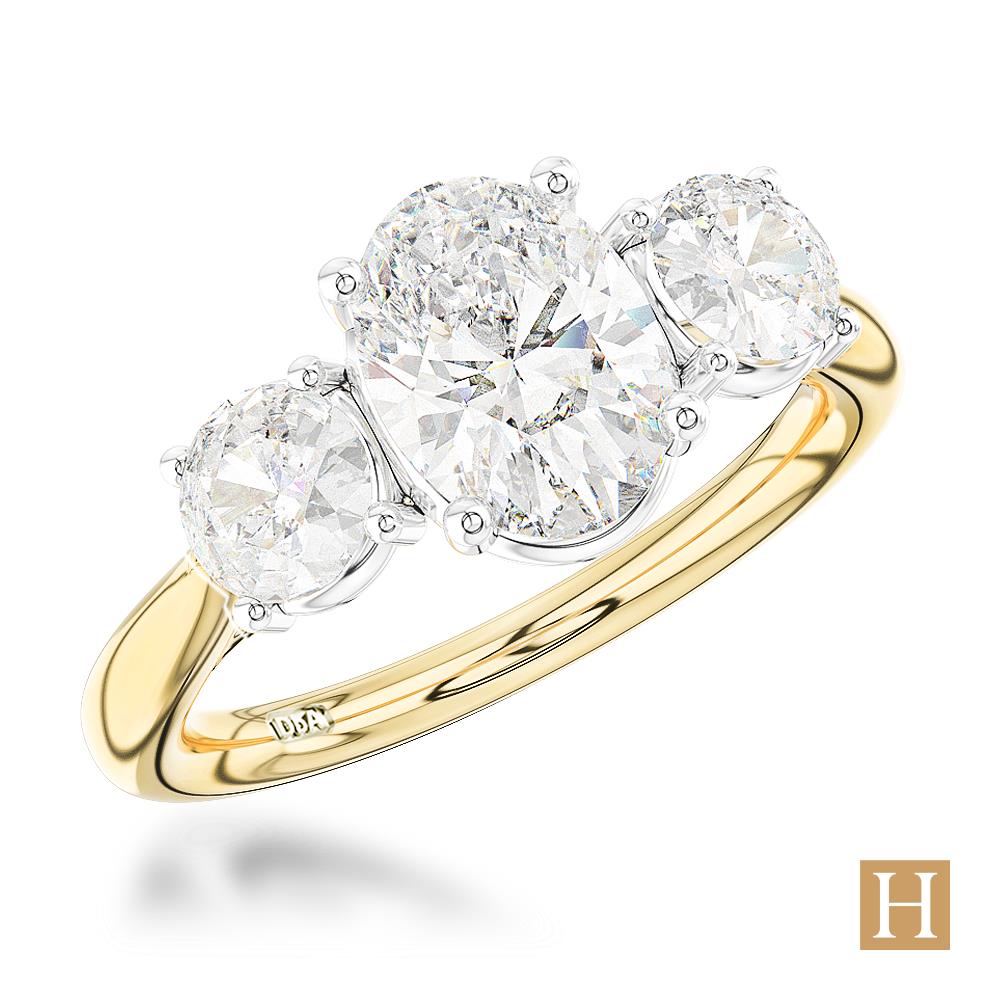 Yellow Gold LG Royal Oval Engagement Ring