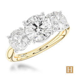 Yellow Gold LG Trilogy Classic Engagement Ring