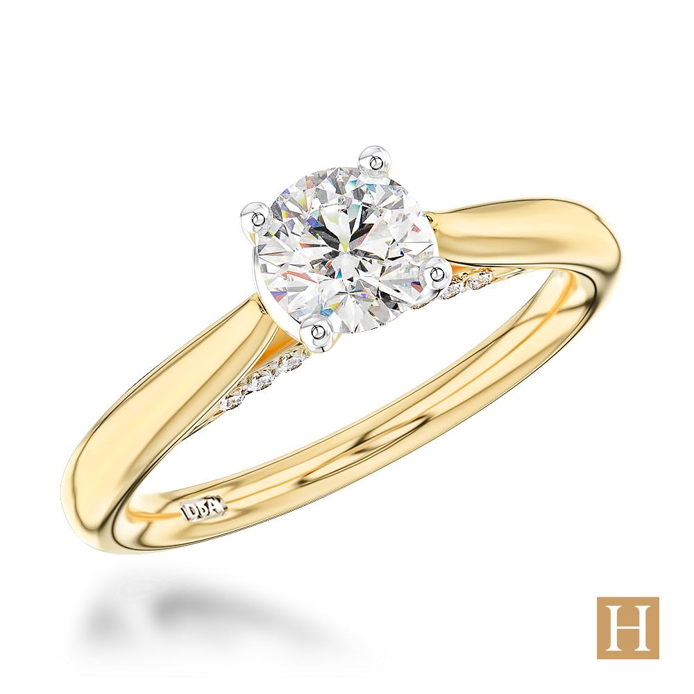 Yellow Gold Oxford Engagement Ring