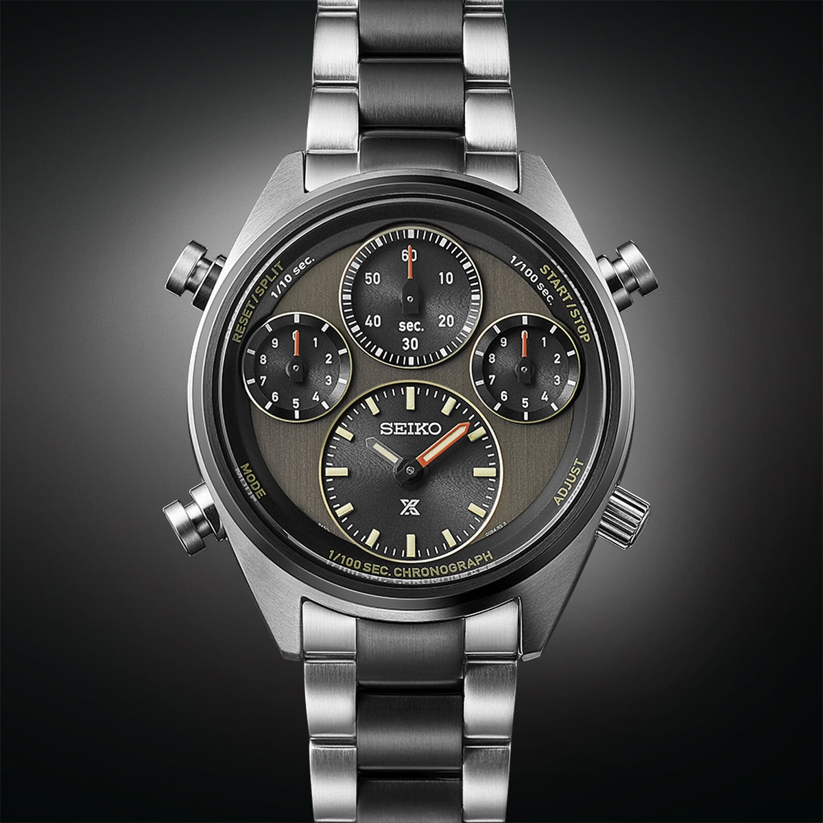 Gents Seiko Speedtimer 'Khaki Stripe' 1/100th of a Second Limited Edition