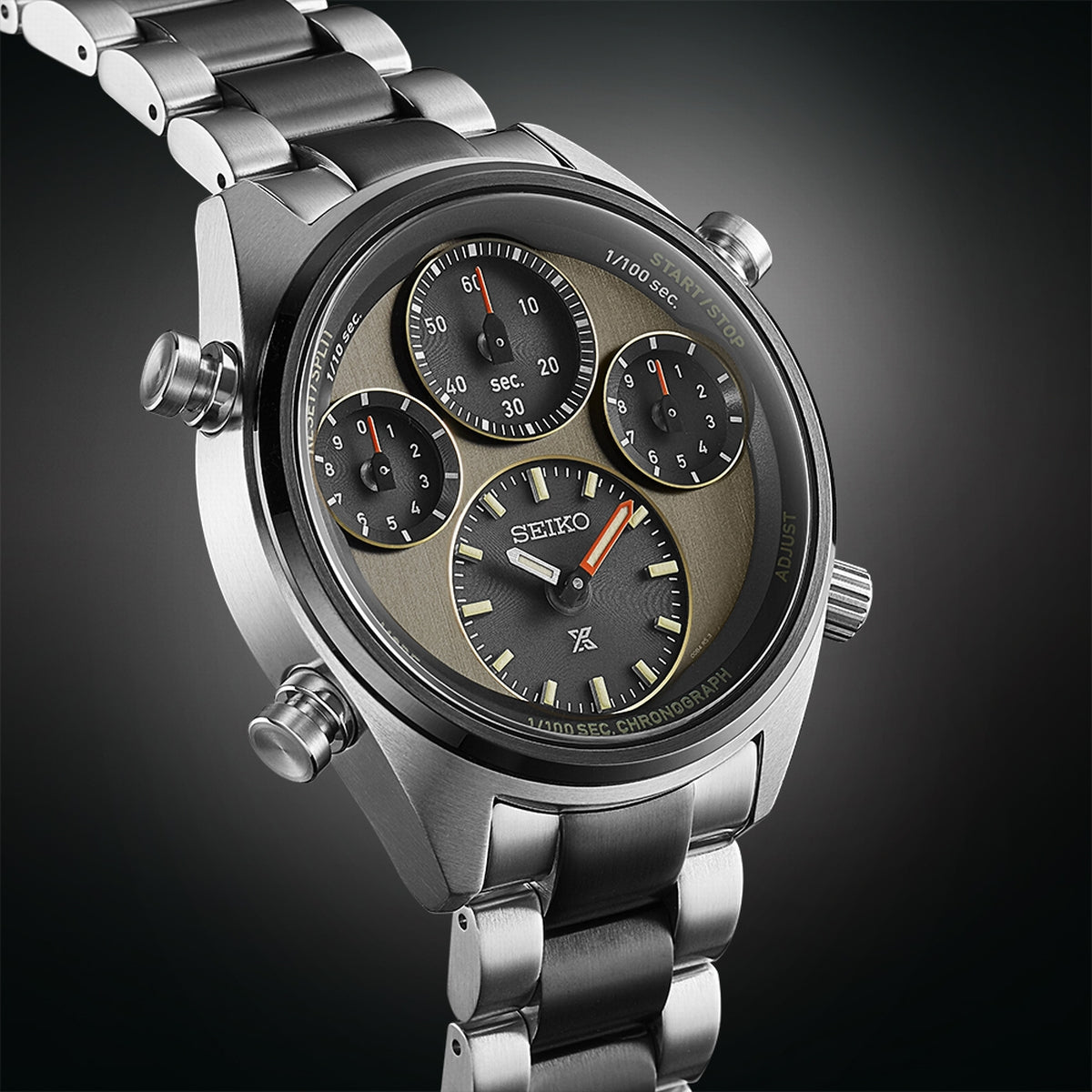 Gents Seiko Speedtimer 'Khaki Stripe' 1/100th of a Second Limited Edition