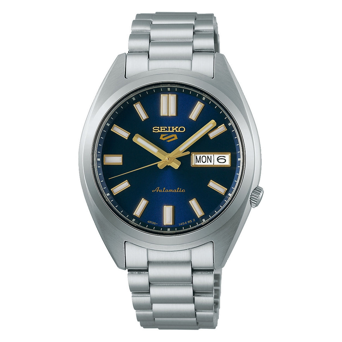 Gents Seiko 5 SNXS Auto Day Date Steel Blue Dial 37.4mm - SRPL55K1