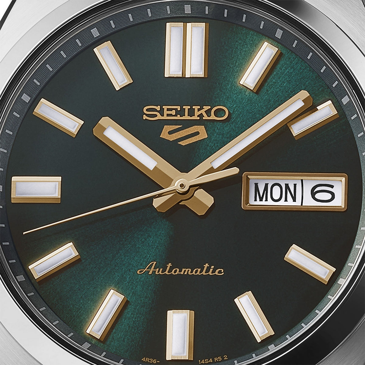 Gents Seiko 5 SNXS Auto Day Date Steel Green Dial 37.4mm - SRPL57K1