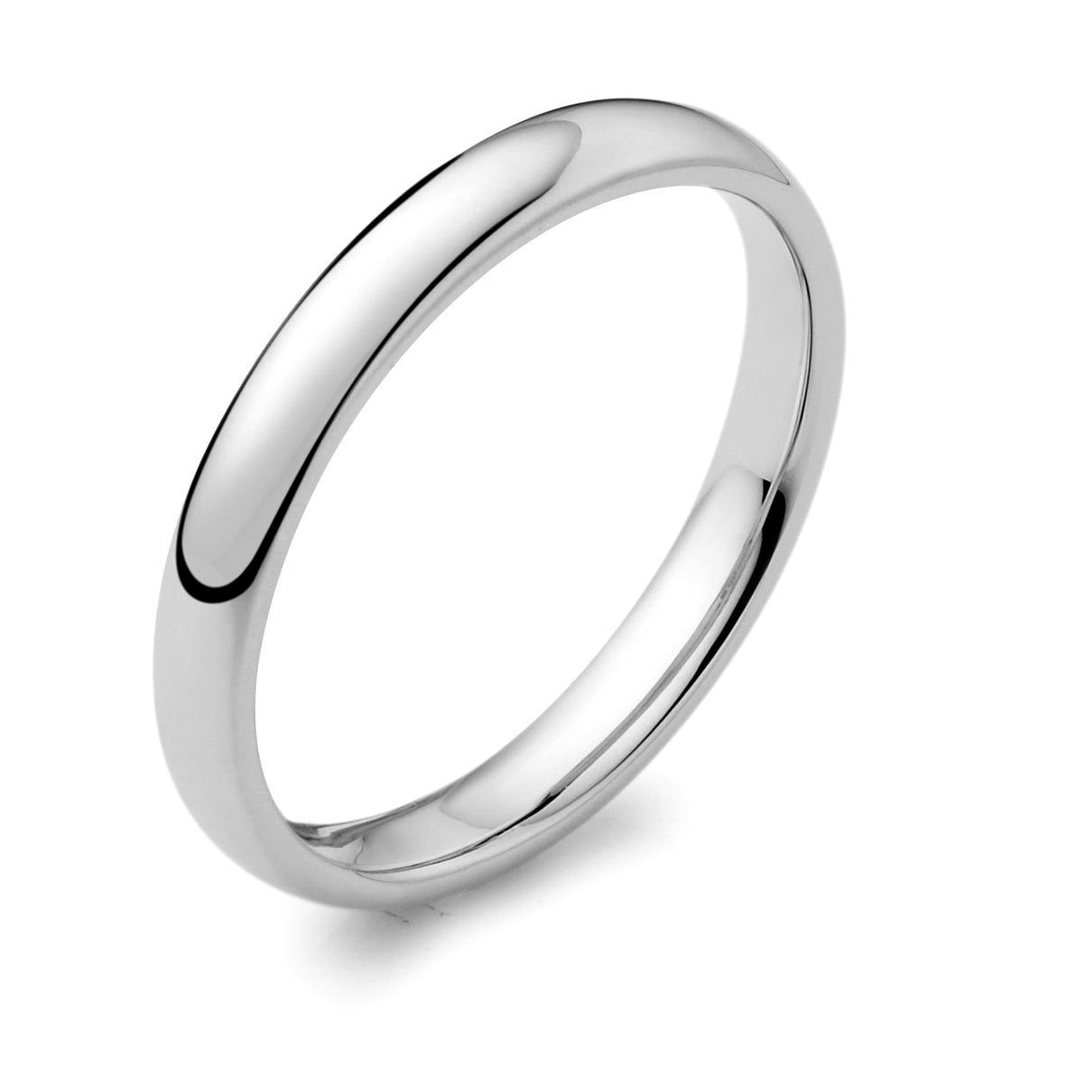 Ladies 18ct White Gold 2.5mm Wedding Ring