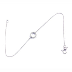18ct White Gold Happy Bracelet