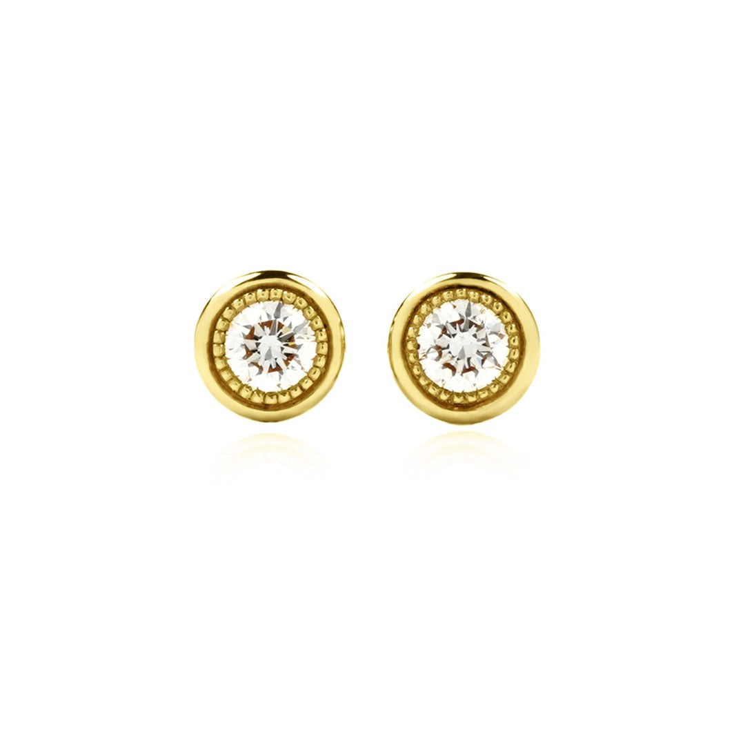 18ct Yellow Gold Sara 30 Earrings