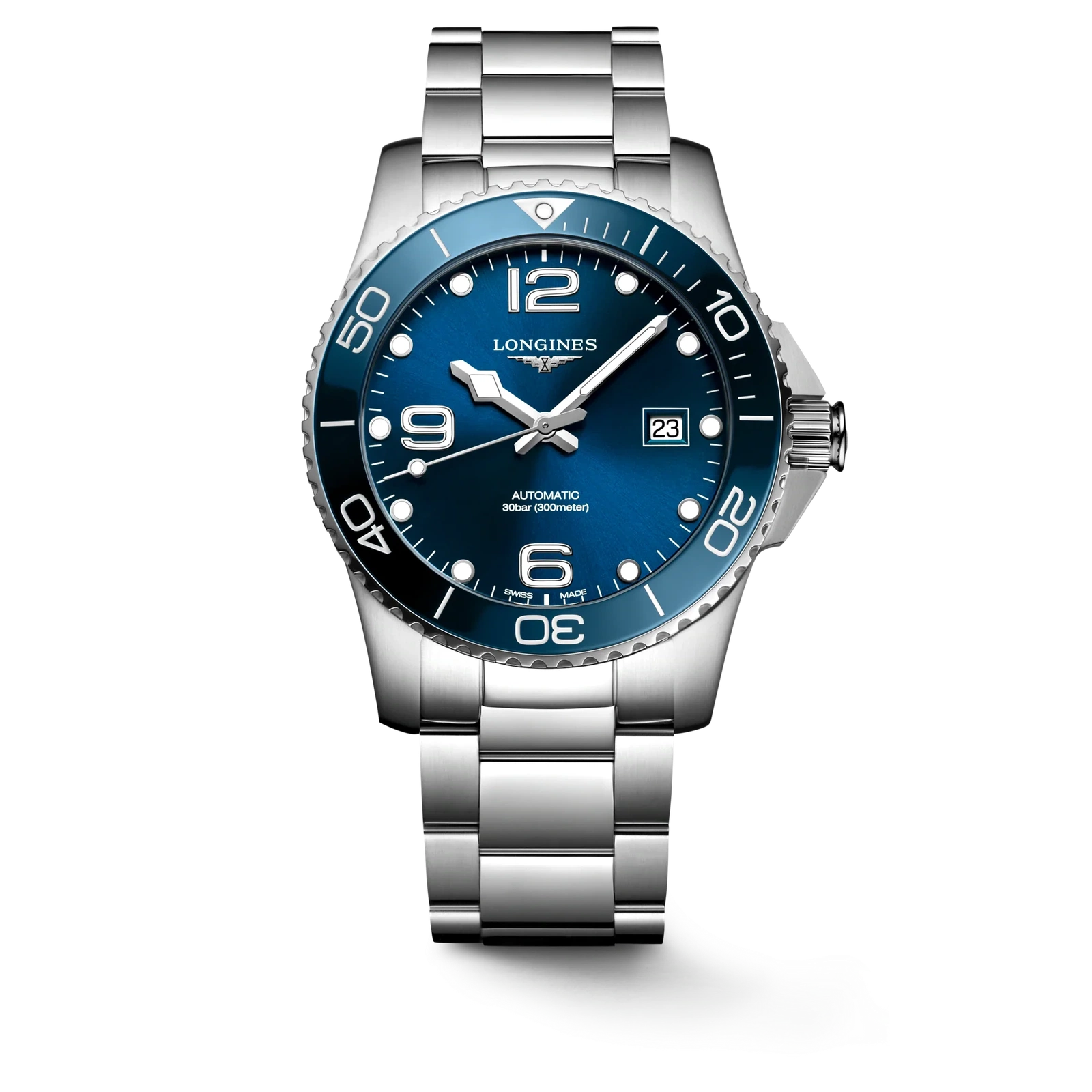 Men's Longines Stainless Steel Hydroconquest - L3.781.4.96.6
