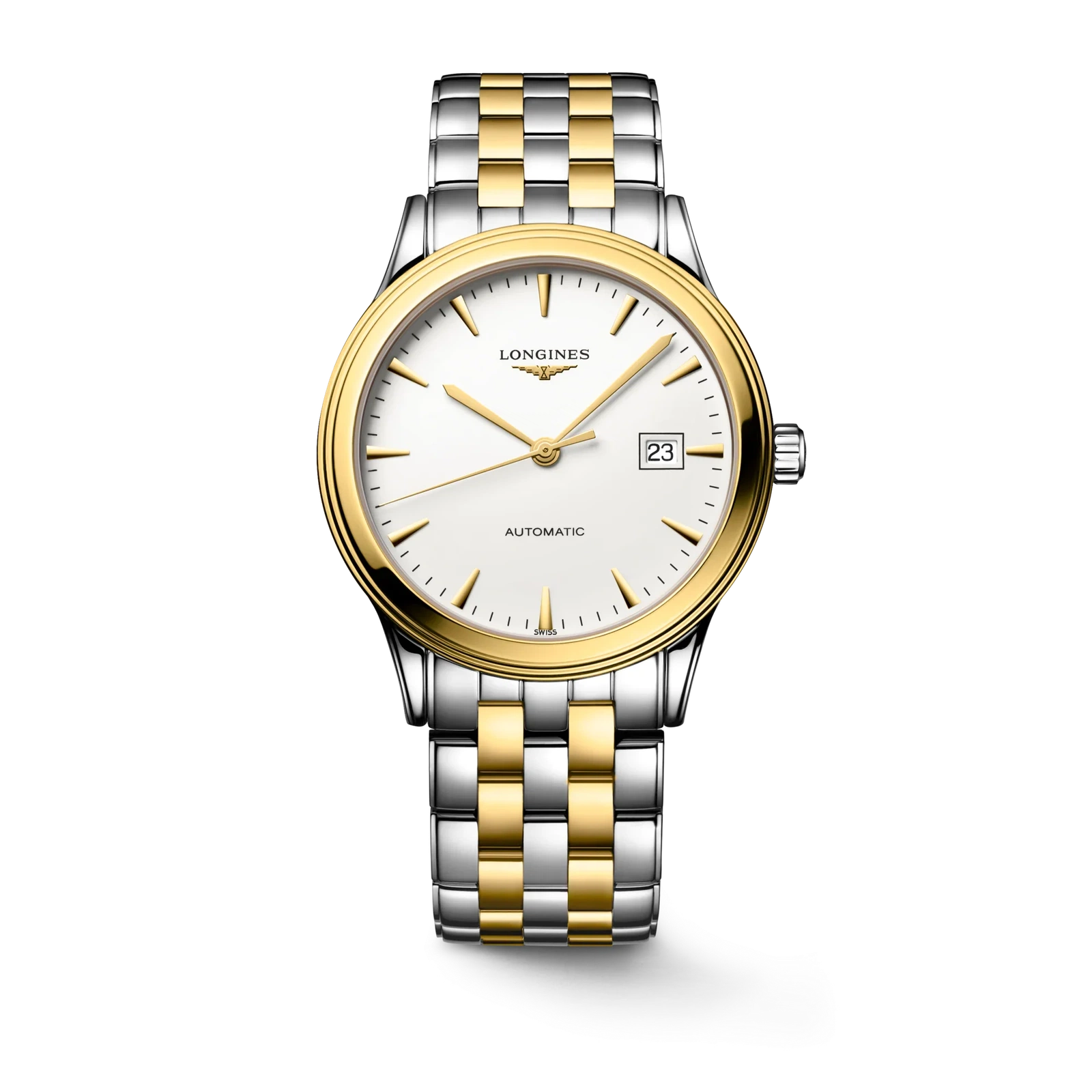 Men's Longines Stainless Steel and yellow PVD coating Flagship - L4.984.3.22.7