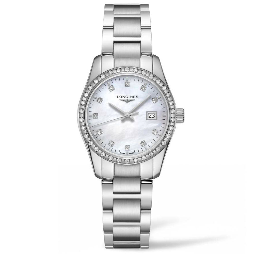 Ladies Stainless Steel Longines Conquest Classic L2.286.0.87.6