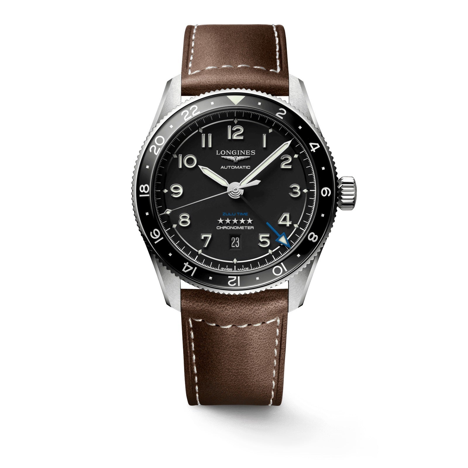 Men's Longines Spirit Zulu Time L3.812.4.53.2