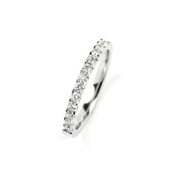 18ct White Gold Castel 17 Full Set Ring