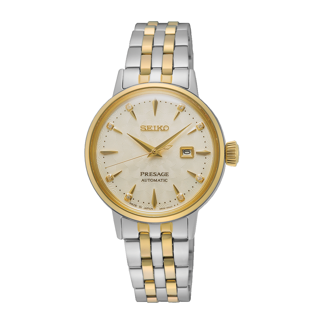 Men's seiko 2025 gold diamond watch