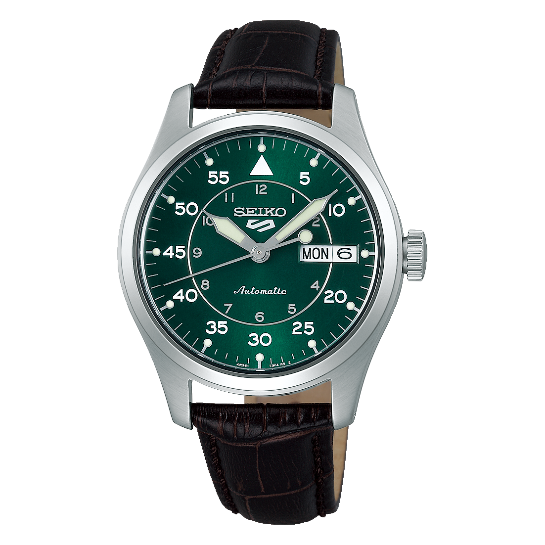 Seiko 5 Kelly Green Flieger Suit Style