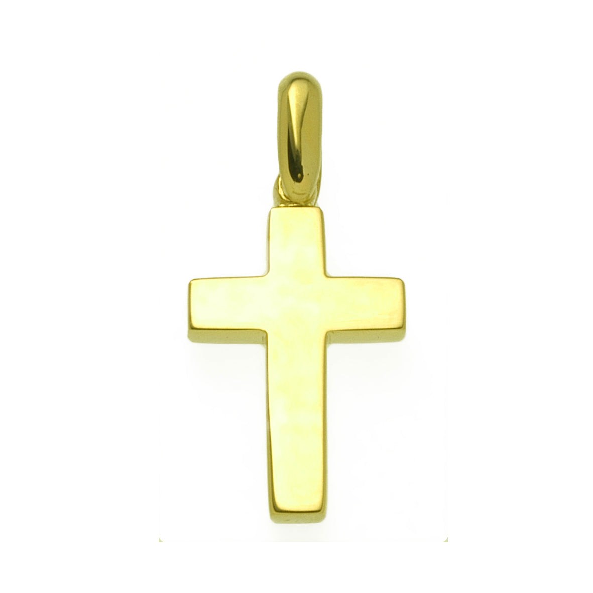 Ladies 9ct Yellow Gold Plain Cross