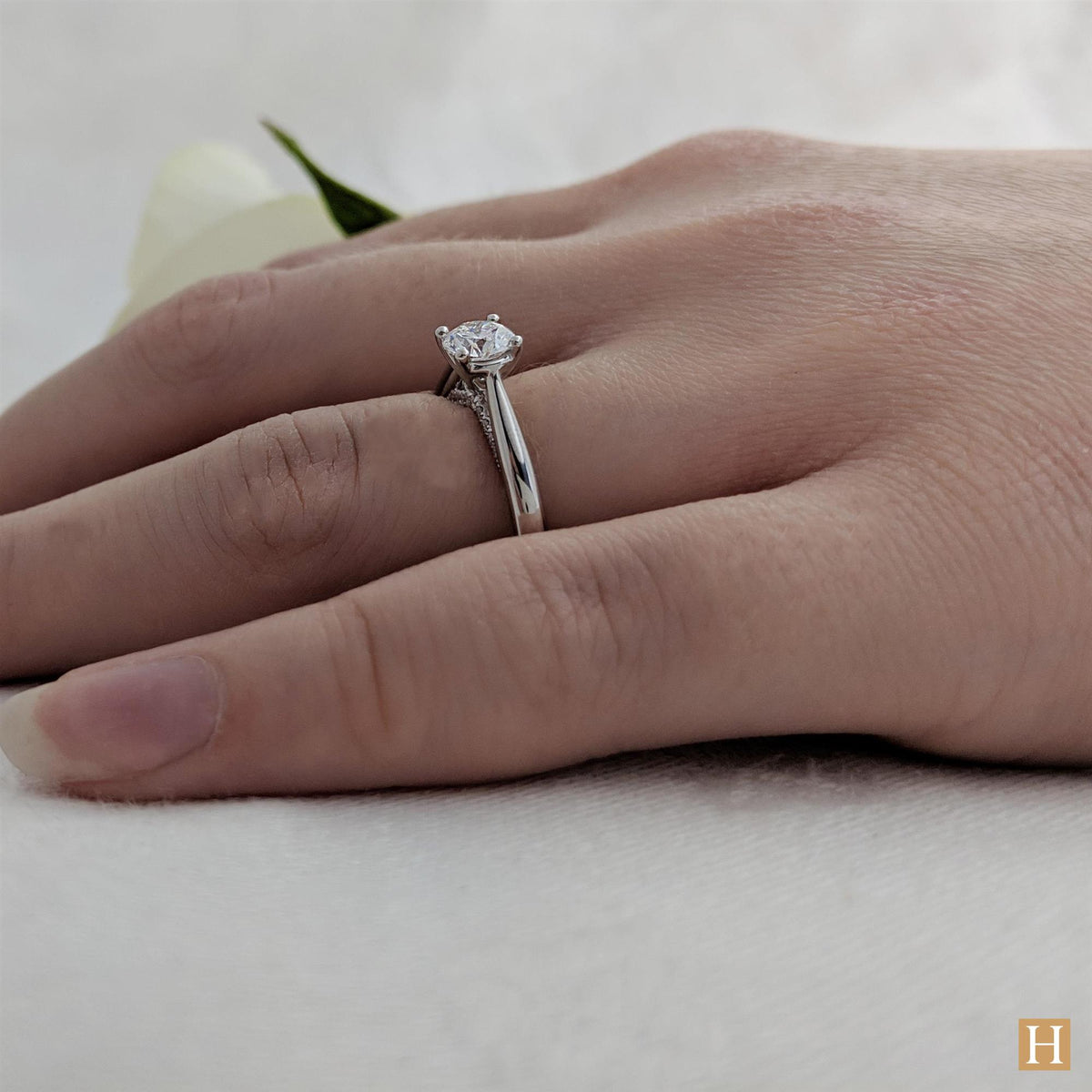 Platinum Oxford Engagement Ring