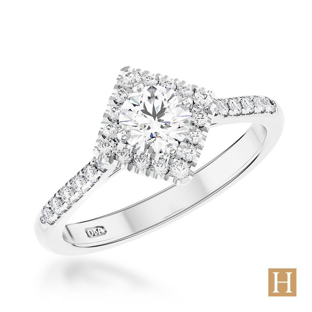 Platinum Inisheer Kite Engagement Ring