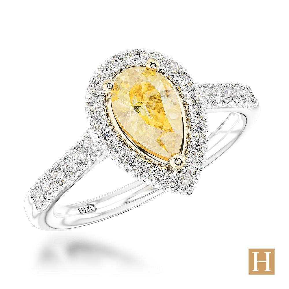 Platinum Inisheer Pear Engagement Ring