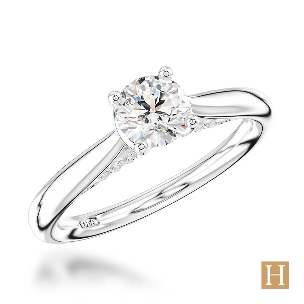 Platinum Oxford Engagement Ring