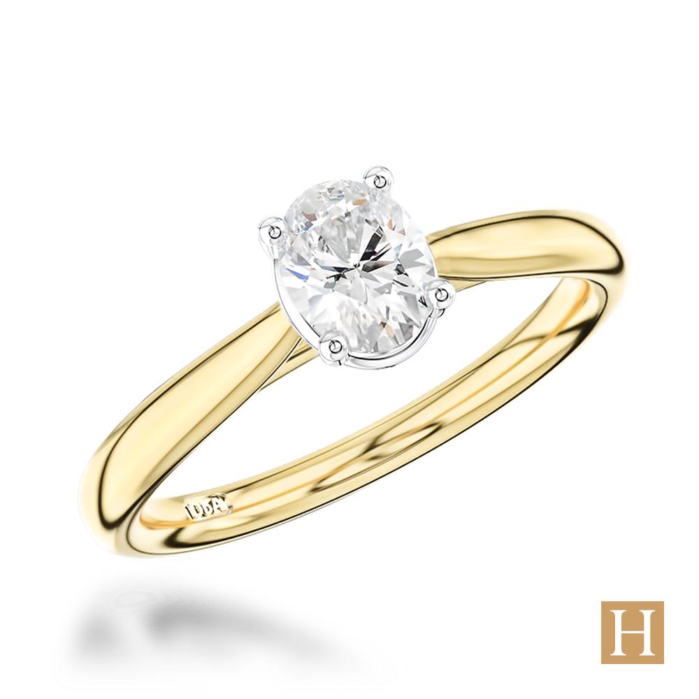 Yellow Gold Classic Oval Engagement Ring