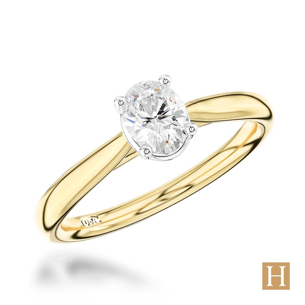 Yellow Gold Classic Oval Engagement Ring