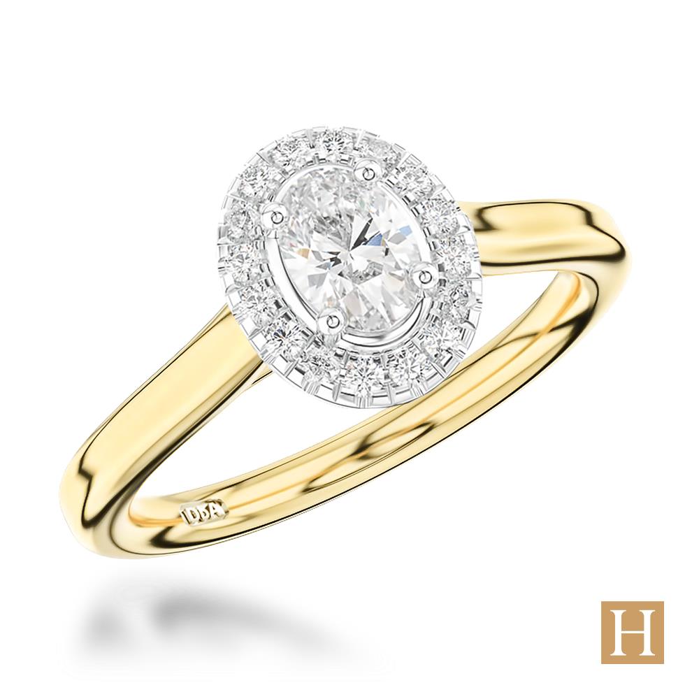 Yellow Gold Inisheer Pure Oval Engagement Ring