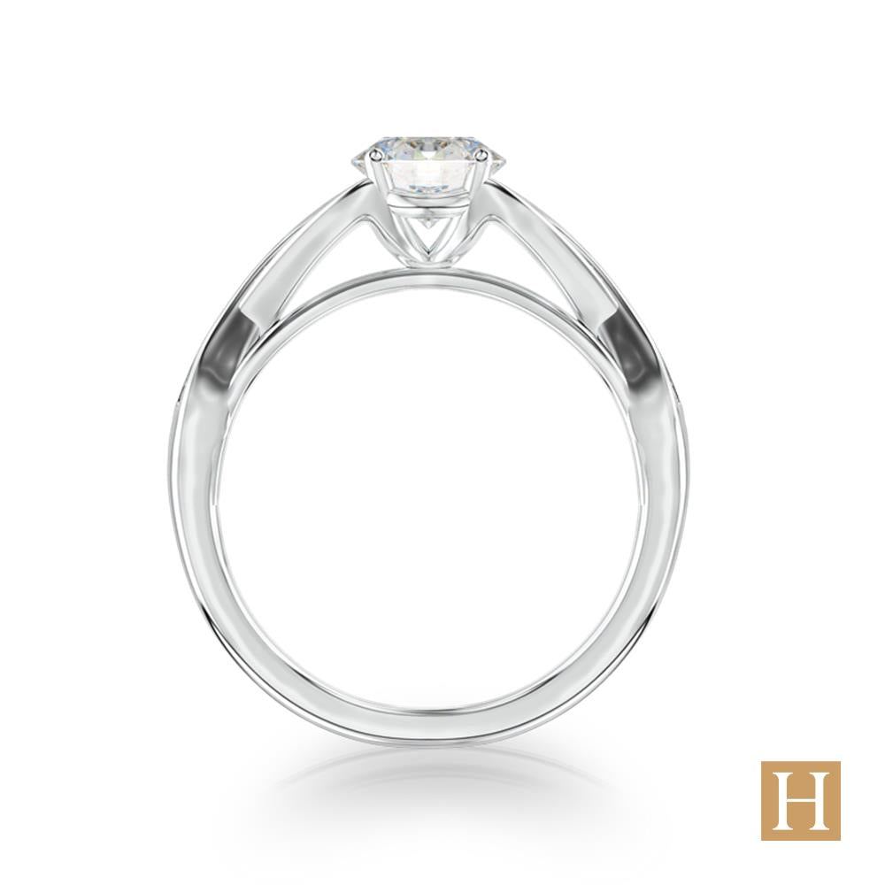 Platinum Carrera Engagement Ring